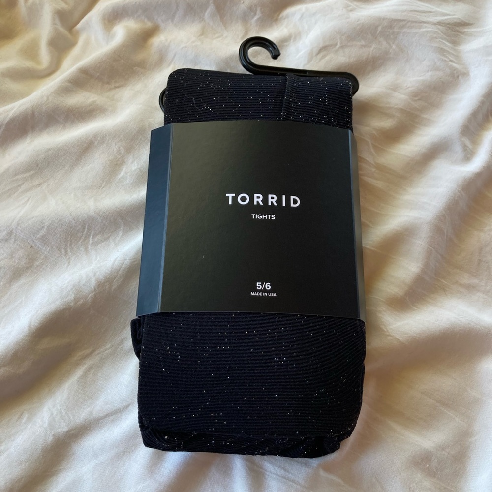 Torrid Sparkly Opaque Tights 5/6